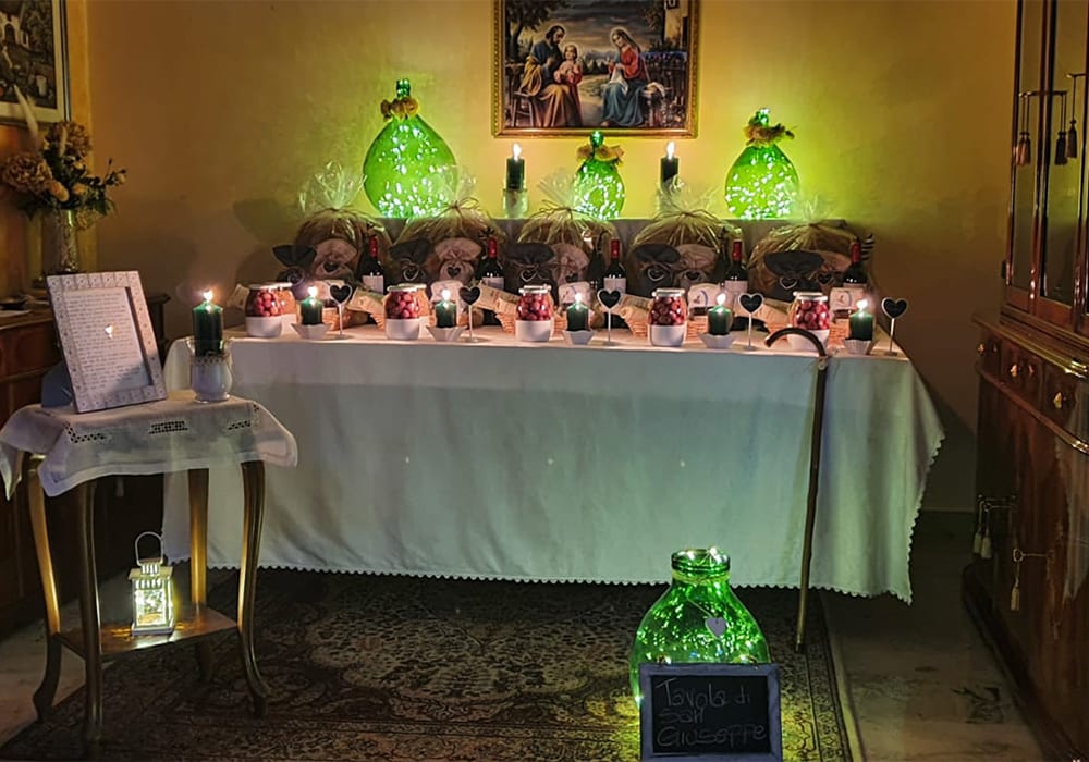 La tavola di San Giuseppe a casa Rizzello